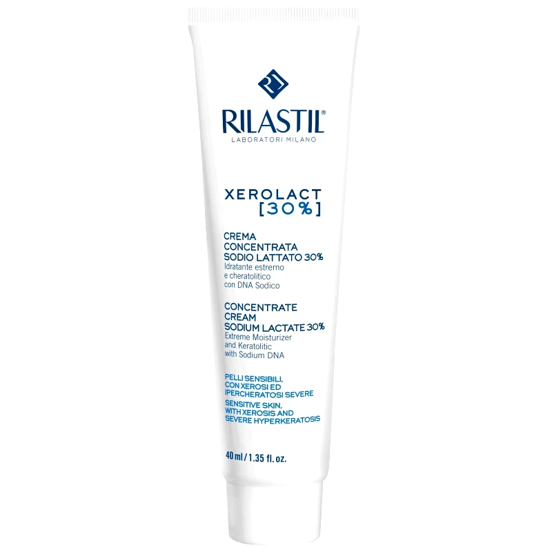 Rilastil Rilastil Xerolact Concentrate Cream Sodium Lactate 30%, Συμπυκνωμένη Κρέμα για Ισχυρή Ενυδάτωση & Κερατολυτική Δράση 40ml