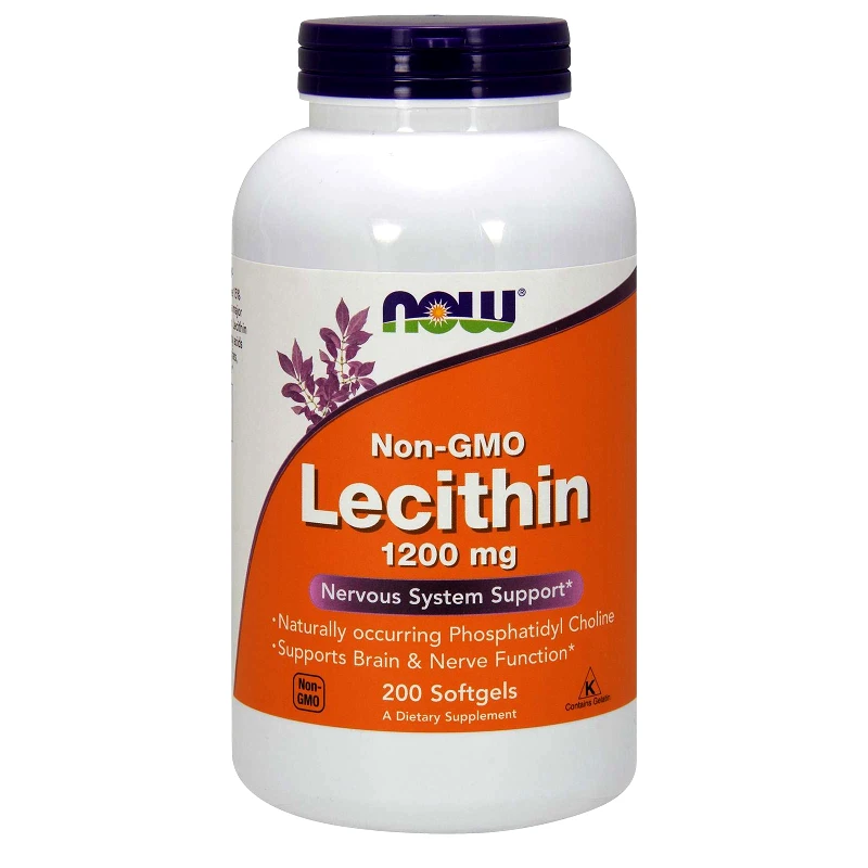 Now Now Foods Lecithin 1200mg Non-Gmo Συμπλήρωμα Διατροφής Λεκιθίνη για τον Έλεγχο του Βάρους & Πρόληψη της Χοληστερόλης 200Softgels