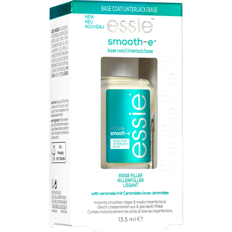 Essie Essie Nail Care Smooth-e Base Coat Νέα Βάση Ενισχυμένη με Κεραμίδιο για Νύχια με Ανομοιόμορφη Επιφάνεια 13.5ml