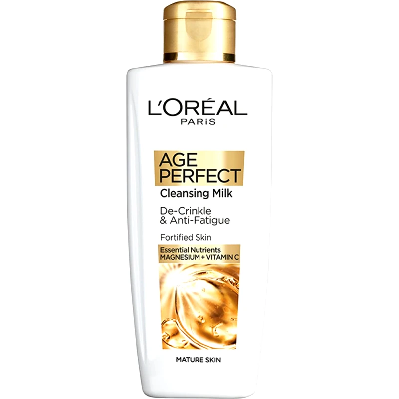 Loreal Paris L'oreal Paris Age Perfect Classic Θρεπτικό Γαλάκτωμα Καθαρισμού Προσώπου με Μαγνήσιο & Βιταμίνη C για Ενδυνάμωση της Ώριμης Επιδερμίδας 200ml