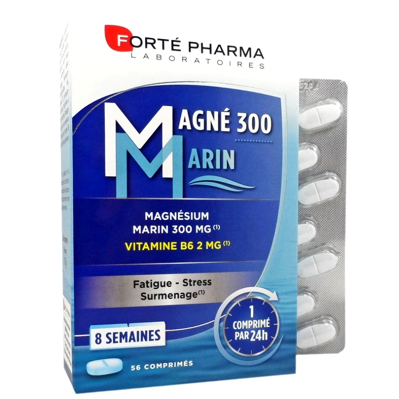 FORTE PHARMA Forte Pharma Magne 300 Marin Συμπλήρωμα Μαγνησίου Φυσικής Προέλευσης 56tabs
