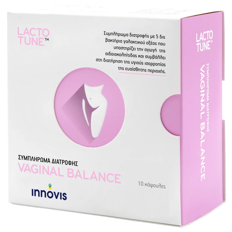 Lactotune Lactotune Vaginal Συμπλήρωμα Διατροφής για Αγωγή, Πρόληψη & Ανακούφιση Συμπτωμάτων Κόλπωσης & Αιδοιοκολπίτιδας 10Caps