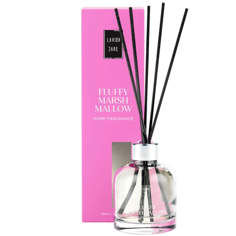 Lavish Care Lavish Care Fluffy Marsh Mallow Home Fragrance Αρωματικό Χώρου με Νότες Ζαχαρωτού, Βανίλιας & Καραμέλας 100ml
