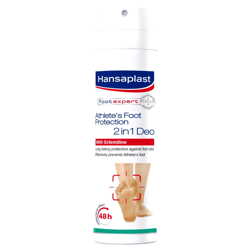 Hansaplast Hansaplast Αποσμητικό Spray Ποδιών για Προστασία Από την Κακοσμία & τους Μύκητες 2 σε 1 με Octenidine 150ml
