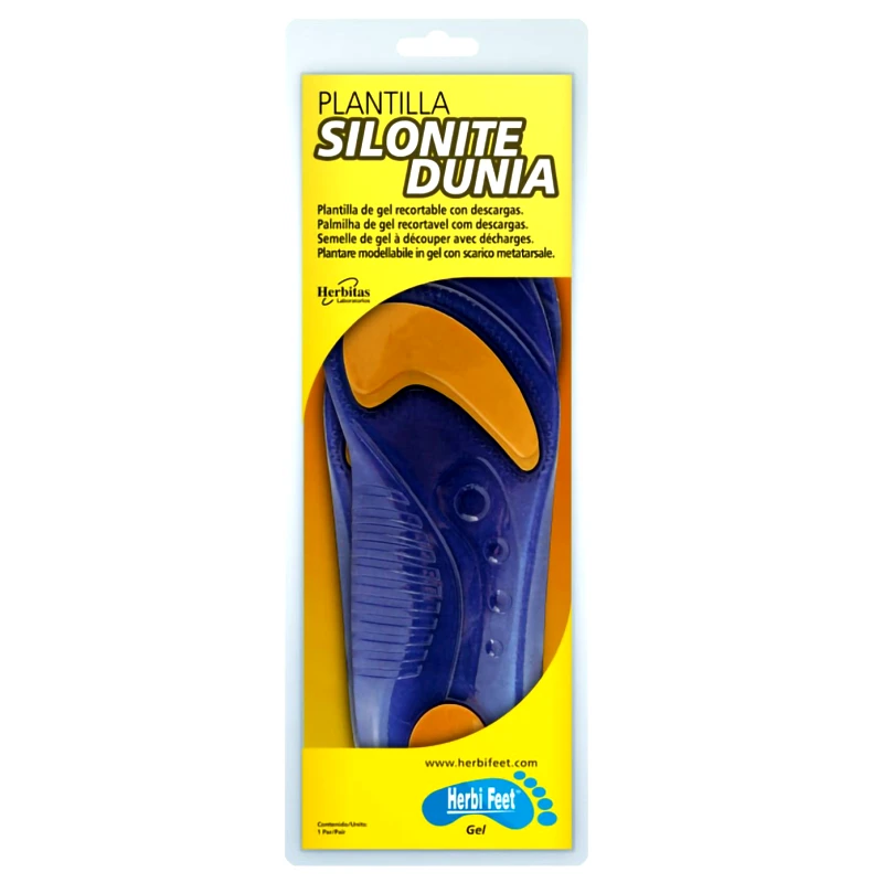 Herbi Feet Herbi Feet Silonite Dunia Insole Πάτοι Σιλικόνης Υψηλής Ποιότητας & Αντοχής 2 Τεμάχια - Large