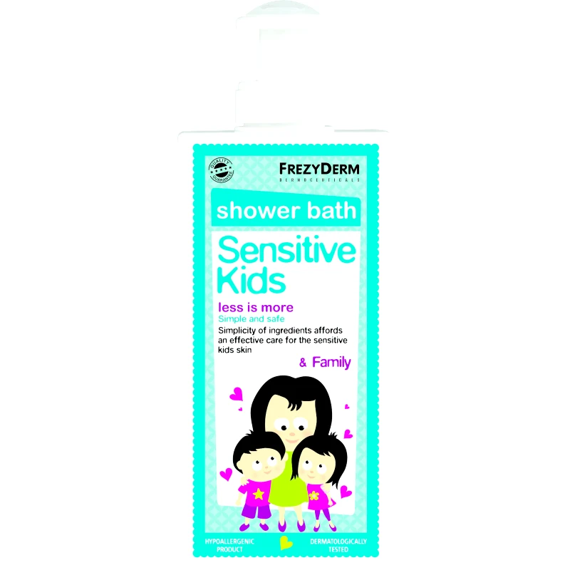 Frezyderm Frezyderm Sensitive Kids Shower Bath Ενυδατικό Αφρόλουτρο για την Παιδική Επιδερμίδα 200ml