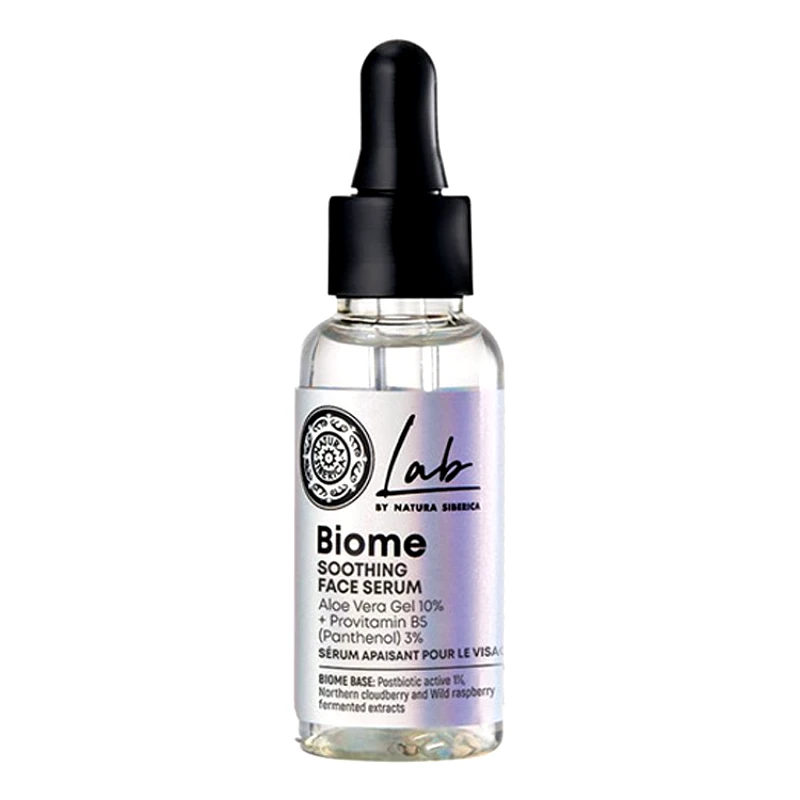 Natura Siberica Natura Siberica Lab Biome Soothing Face Serum Καταπραϋντικός Ορός Προσώπου με Τζελ Αλόης Βέρα & Πανθενόλη 30ml