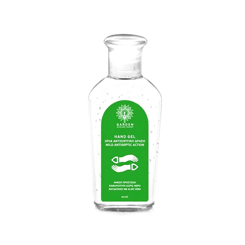 Garden Garden Hand Gel Mild Antiseptic Action Gel Καθαρισμού Χεριών με Ήπια Αντισηπτική Δράση 80ml