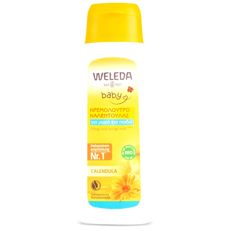 Weleda Weleda Baby Calendula Cream Bath Κρεμόλουτρο Καλέντουλας για Μωρά και Παιδιά 200ml