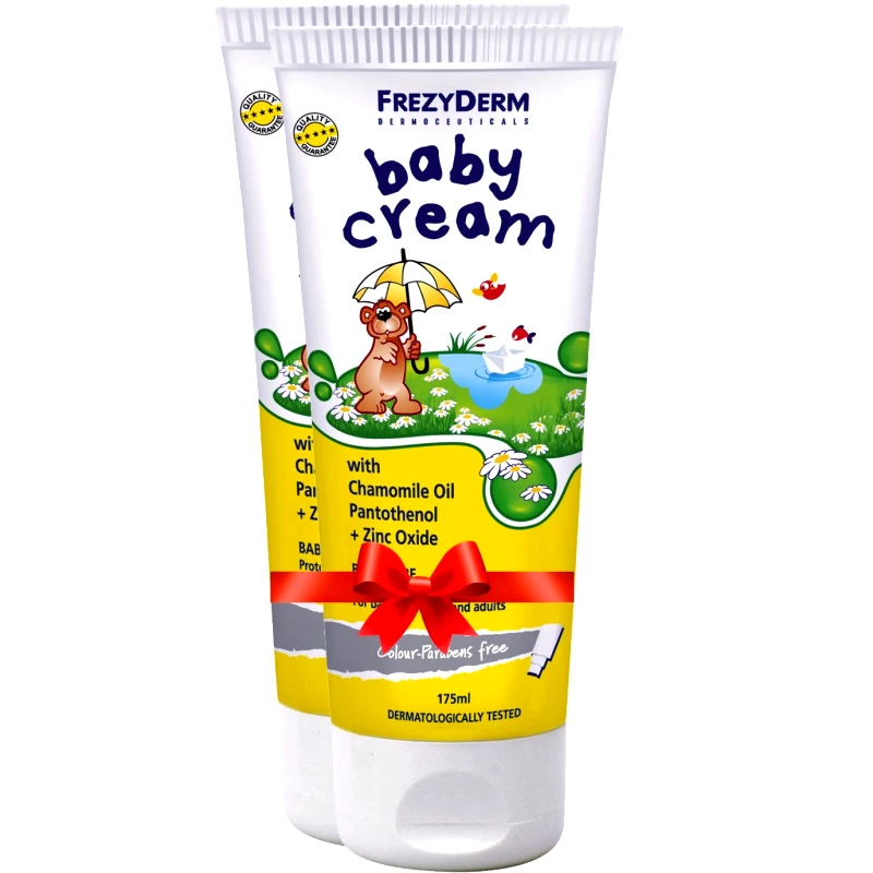 Frezyderm Frezyderm Πακέτο Προσφοράς Baby Cream Απαλή, Προστατευτική Αδιάβροχη Κρέμα για την Αλλαγή της Πάνας 2x175ml