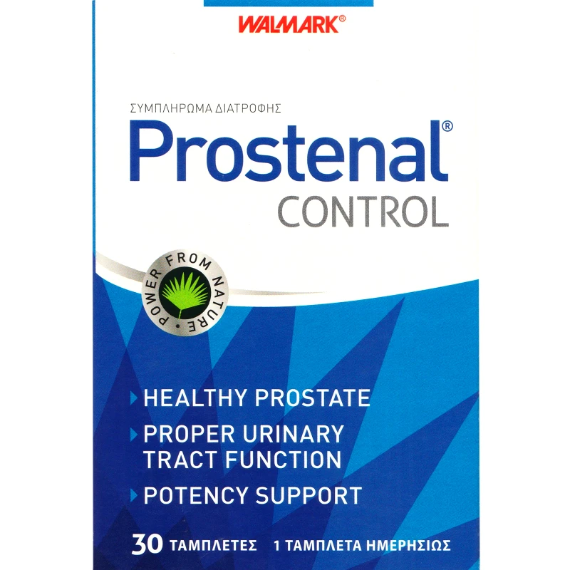 Walmark Walmark Prostenal Control Συμπλήρωμα Διατροφής Εκχυλίσματος Βοτάνων Saw Palmeto, Τσουκνίδας, Τριβολιού, Βιταμινών & Μετάλλων για την Καλή Υγεία του Προστάτη & Ενίσχυση της Σεξουαλικής Ικανότητας 30tabs