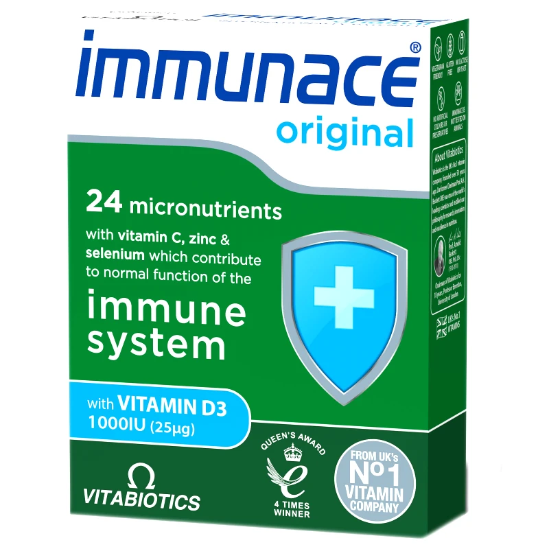 Vitabiotics Vitabiotics Immunace Original Βοηθά Στην Άμυνα του Οργανισμού 30caps