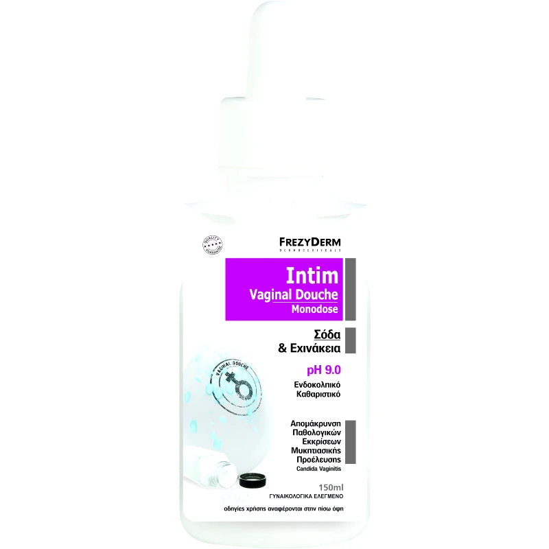 Frezyderm Frezyderm Intim Vaginal Douche Monodose pH 9.0 Ενδοκολπικό Καθαριστικό με Σόδα & Εχινάκεια 150ml