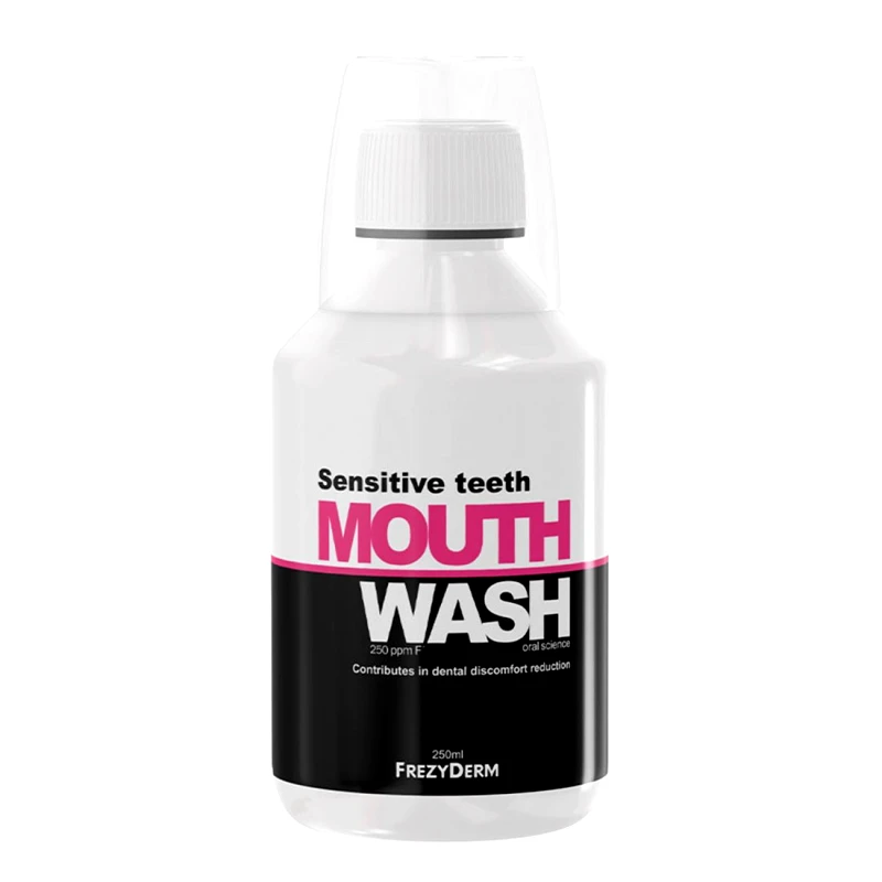 Frezyderm Frezyderm Sensitive Teeth Mouthwash Φθοριούχο Στοματικό Διάλυμα για την Καθημερινή Φροντίδα των Ευαίσθητων Δοντιών 250ml