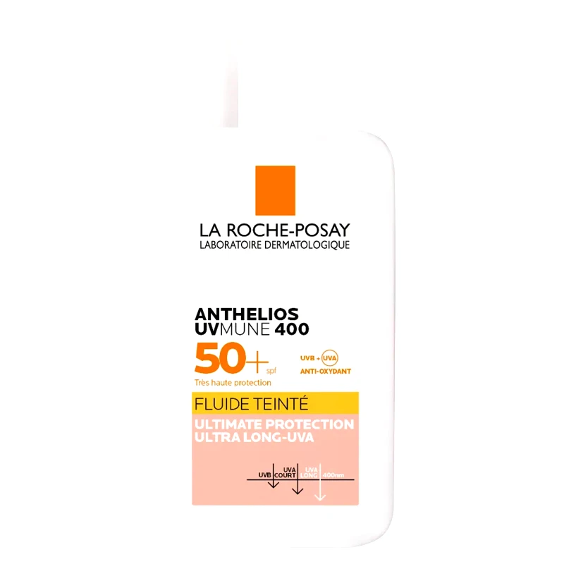 La Roche-Posay La Roche-Posay Anthelios UVMune 400 Spf50+ Tinted Fluide Λεπτόρρευστο Αντηλιακό Προσώπου Πολύ Υψηλής Αντηλιακής Προστασίας με Χρώμα 50ml