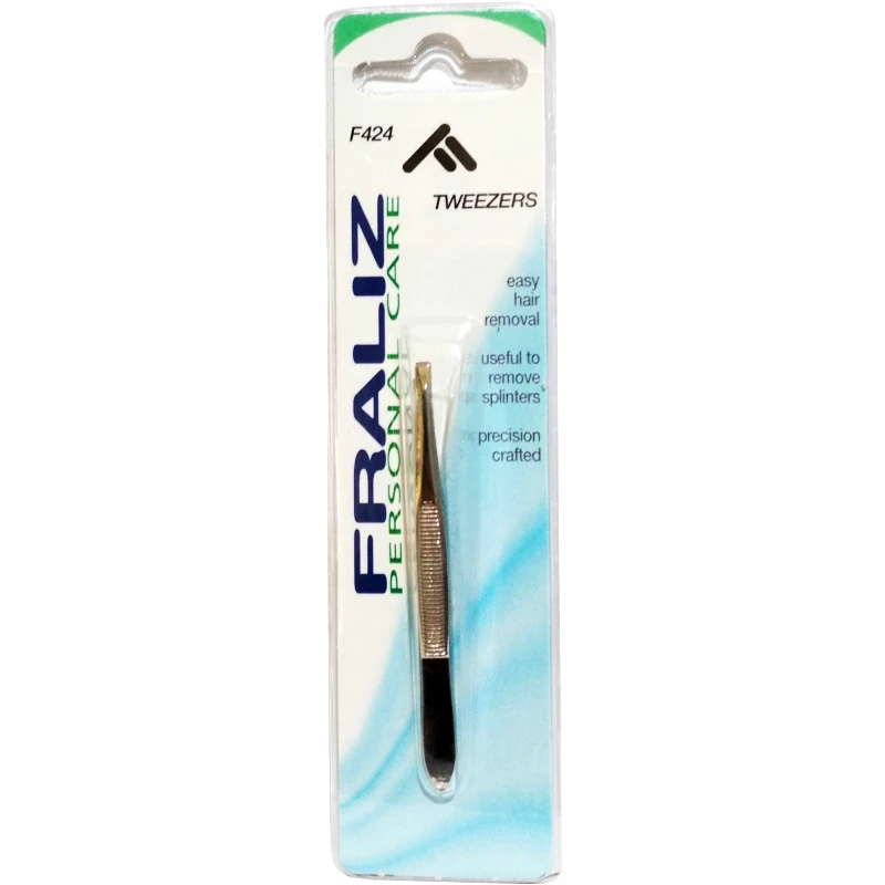Health-Plus Fraliz F424 Tweezers Τσιμπιδάκι Φρυδιών με Ίσια Μύτη 1 Τεμάχιο