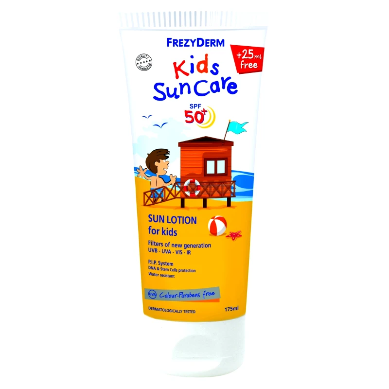 Frezyderm Frezyderm Kids Sun Care Spf50+ Παιδικό Αντηλιακό Γαλάκτωμα Προσώπου & Σώματος, Πολύ Υψηλής Προστασίας 175ml
