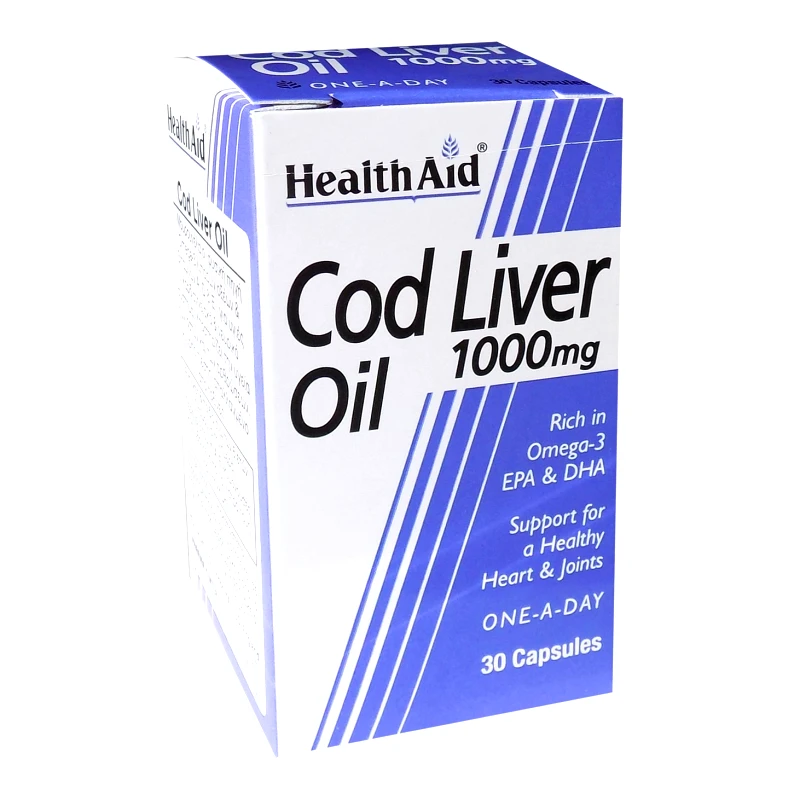 Health Aid Health Aid Cod Liver Oil 1000Mg Vegetarian Capsules Υγεία Της Καρδιάς 30tabs