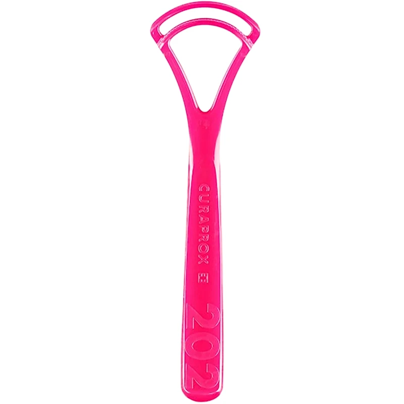 Curaprox Curaprox Tongue Cleaner CTC 202 Double Blade Καθαριστής Γλώσσας με Διπλή Λεπίδα 1 Τεμάχιο - Φούξια