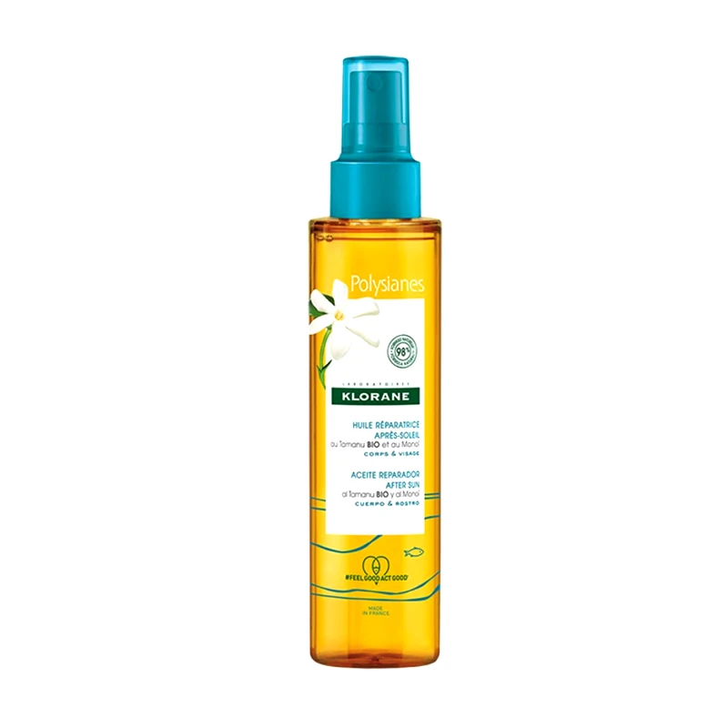 Klorane Klorane Sun Polysianes After Sun Repairature Oil with Monoi & Tamaru Επανορθωτικό Έλαιο Σώματος 150ml
