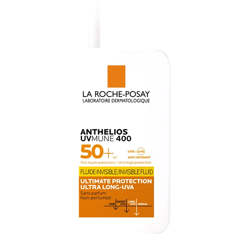 La Roche-Posay La Roche Posay Anthelios UVMune 400 Spf50+ Invisible Fluide Λεπτόρρευστο Αντηλιακό Προσώπου Πολύ Υψηλής Αντηλιακής Προστασίας Χωρίς Άρωμα 50ml