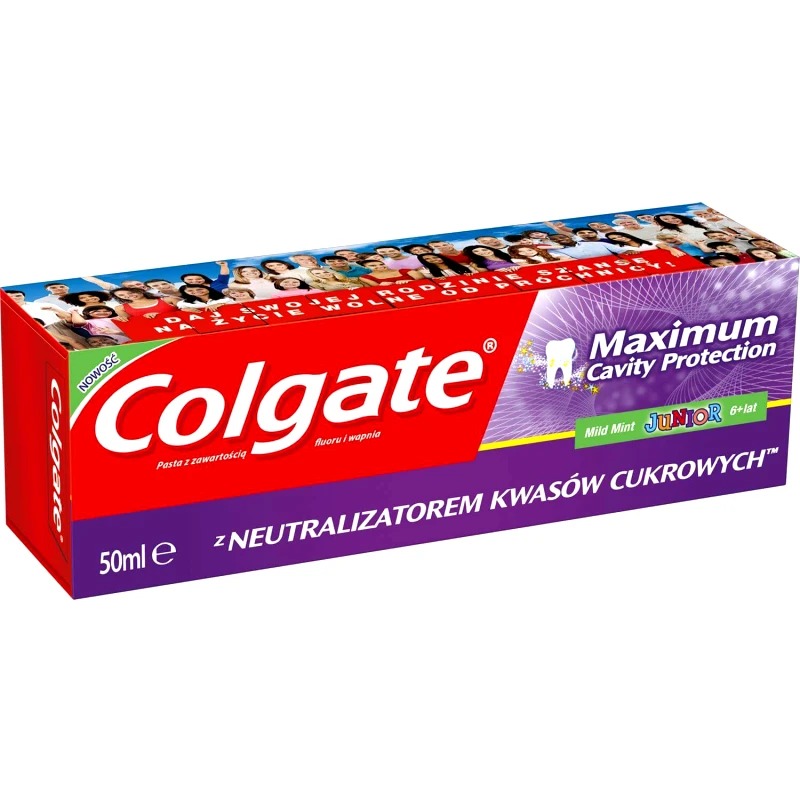 Colgate Colgate Maximum Cavity Protection Junior Παρέχει Στα Δόντια Τη Μέγιστη Προστασία Από Την Τερηδόνα 50ml