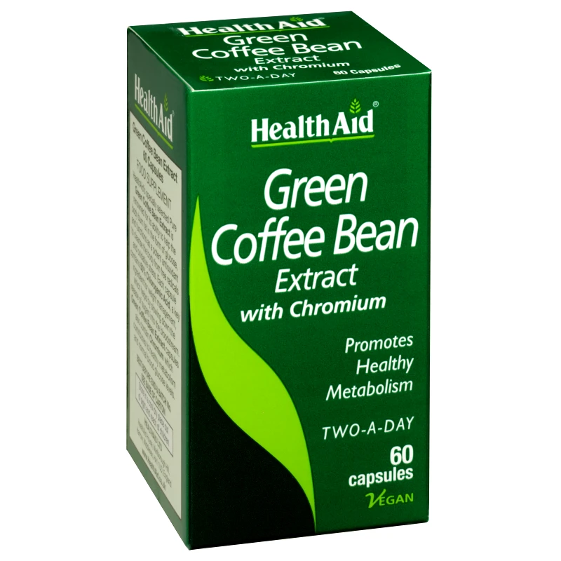 Health Aid HealthAid Green Coffee Bean Extract Εκχύλισμα Πράσινου Καφέ με Λιποδιαλυτική Δράση 60caps