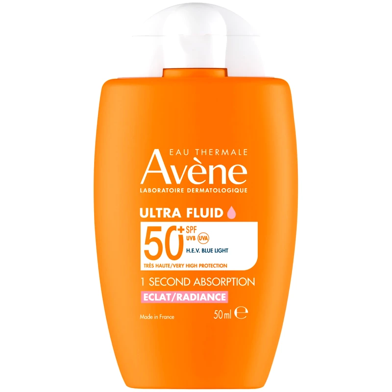 Avène Avene Ultra Fluid Radiance Spf50+ Αντηλιακή Κρέμα Προσώπου Άμεσης Απορρόφησης Πολύ Υψηλής Προστασίας για την Πρόληψη τη Γήρανσης 50ml