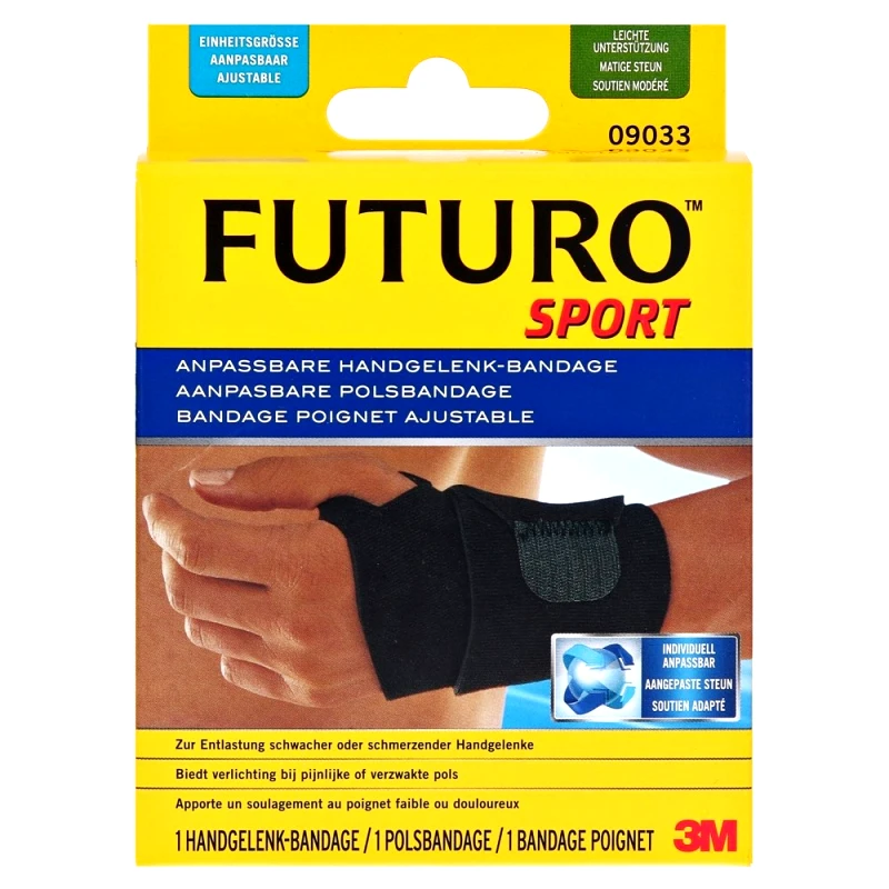 FUTURO 3M Futuro Sport Ρρυθμιζόμενο Περικάρπιο Basic 09033 One Size 1 Τεμάχιο