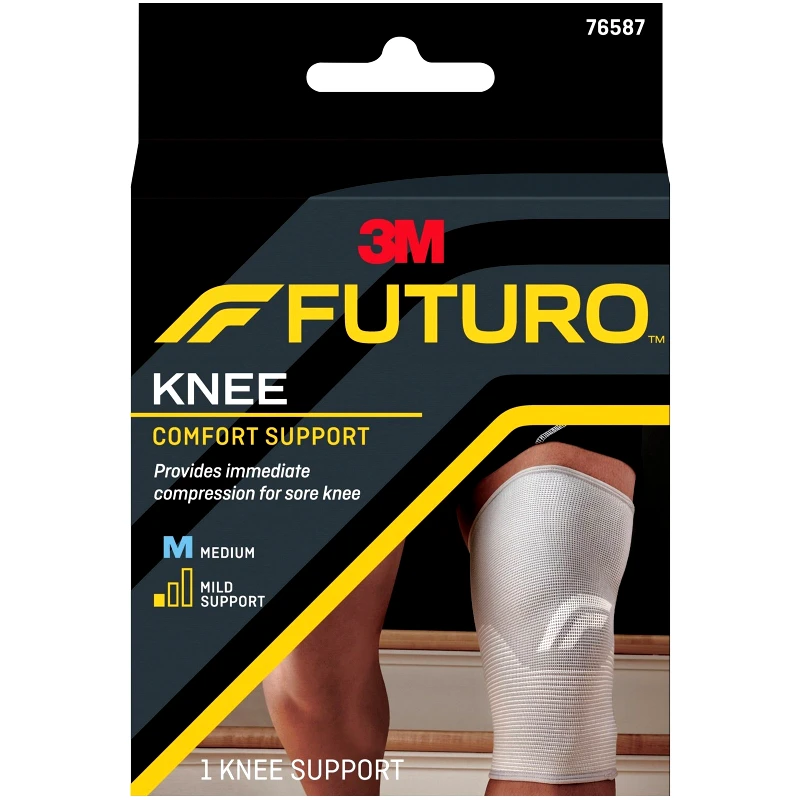 FUTURO 3M Futuro Comfort Knee Support Ελαστική Πλεκτή Επιγονατίδα με Λεπτό & Εύκαμπτο Σχεδιασμό 1 Τεμάχιο - Medium