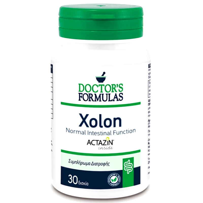 Doctor's Formulas Doctor's Formulas Xolon Συμπλήρωμα Διατροφής που Συμβάλλει στη Φυσιολογική Λειτουργία του Εντέρου 30caps
