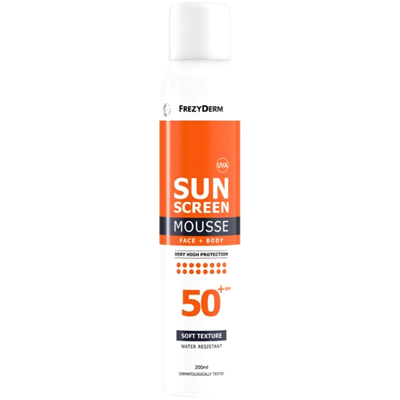 Frezyderm Frezyderm Sunscreen Face & Body Mousse Spf50+ Αντηλιακός Αφρός Προσώπου & Σώματος Πολύ Υψηλής Προστασίας 200ml