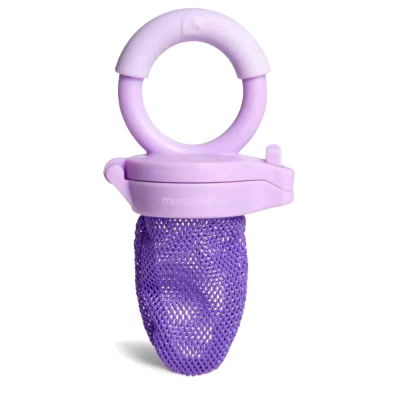 Munchkin Munchkin Fresh Food Feeder 6m+ Purple 11087 Πιπίλα Ταΐσματος με Προστατευτικό Δίχτυ σε Μωβ Χρώμα 1 Τεμάχιο