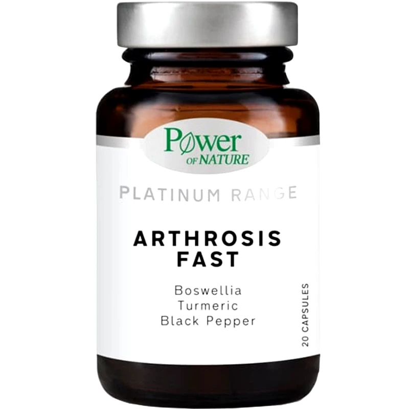 Power Health Power Health Platinum Range Arthrosis Fast Φυσικό Παυσίπονο Άμεσης Ανακούφισης στις Έντονες Ενοχλήσεις των Αρθρώσεων 20caps