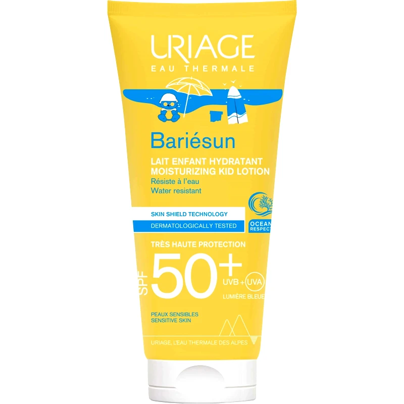 Uriage Uriage Bariesun Moisturizing Kid Lotion Spf50+ Παιδική & Ενυδατική Λοσιόν Προσώπου Πολύ Υψηλής Αντηλιακής Προστασίας, Κατάλληλη για Ευαίσθητες Επιδερμίδες 100ml