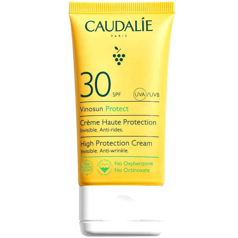 Caudalie Caudalie Vinosun Protect High Protection Cream Spf30 Αντηλιακή Κρέμα Προσώπου, Λαιμού Υψηλής Προστασίας για Όλη την Οικογένεια 50ml