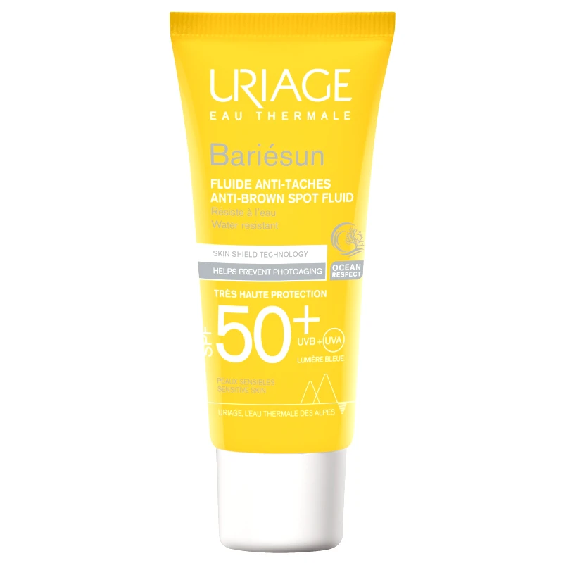 Uriage Uriage Bariesun Anti Brown Spot Fluid Lotion Spf50+ Αντηλιακή Λοσιόν Πολύ Υψηλής Προστασίας για Πρόσωπο & Λαιμό Κατά των Καφέ Κηλίδων 50ml