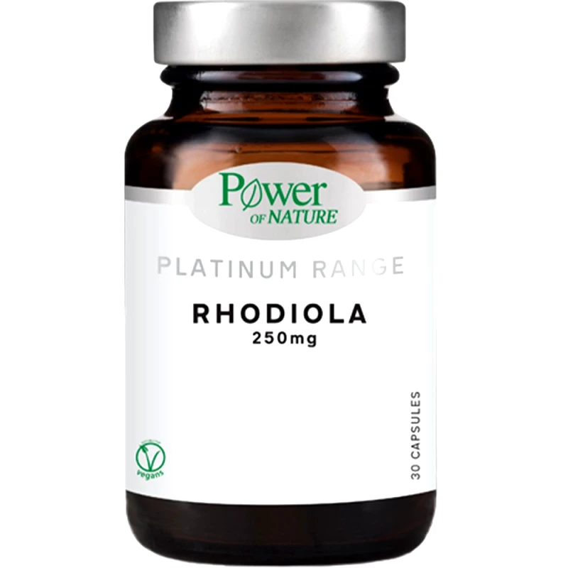 Power Health Power Health Platinum Range Rhodiola 250mg Συμπλήρωμα Διατροφής με Ροδιόλα για Ενίσχυση του Οργανισμού Ενάντια στο Στρες 30caps
