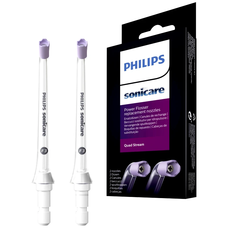Philips Sonicare Philips Sonicare Quad Stream Power Flosser Replacement Nozzles Κωδ ΗΧ3062/00 Ανταλλακτικά Ακροφύσια για Sonicare Power Flosser 2 Τεμάχια