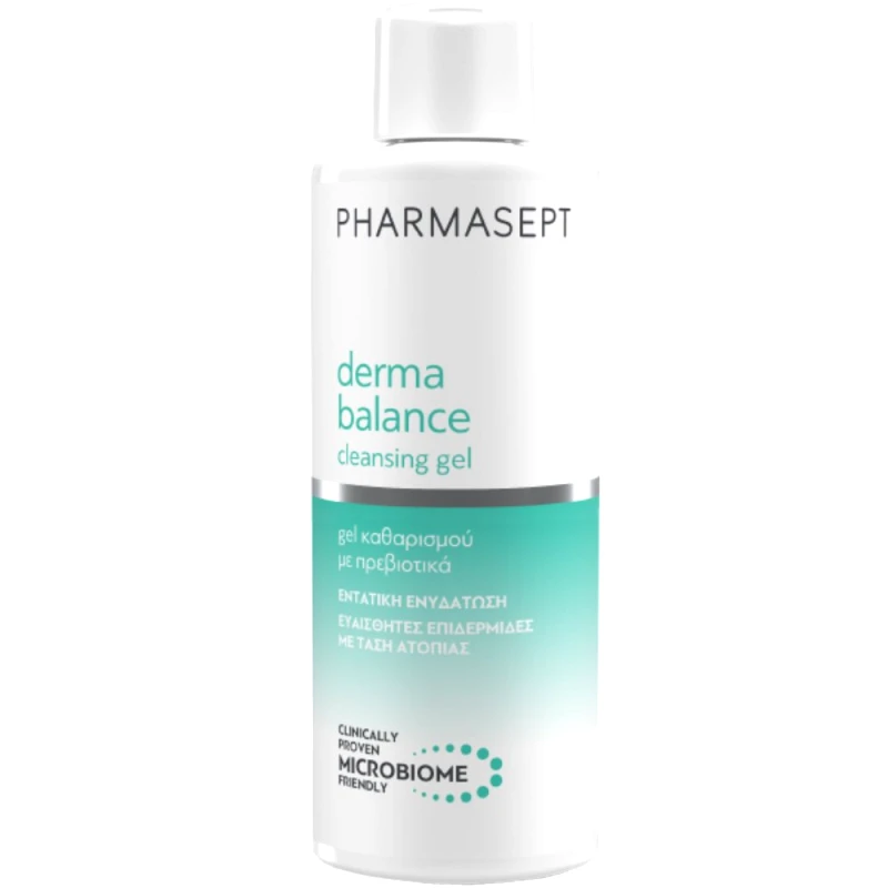 Pharmasept Pharmasept Derma Balance Cleansing Gel Καθαρισμού Προσώπου - Σώματος με Πρεβιοτικά για Ευαίσθητες Επιδερμίδες με Τάση Ατοπίας 250ml