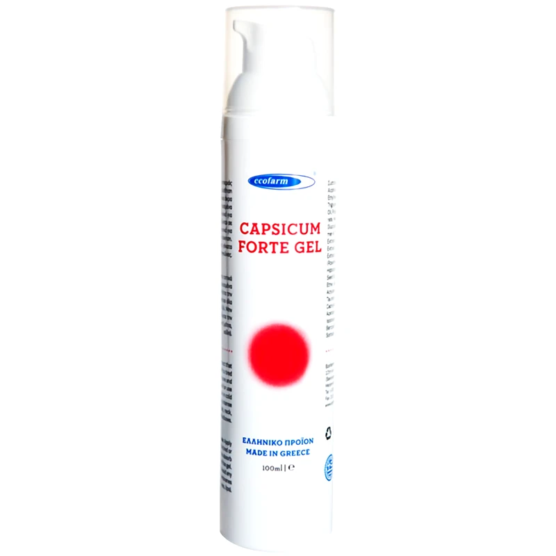 Ecofarm Ecofarm Capsicum Forte Θερμαντικό Gel για Την Ανακούφιση Μυικών Πόνων 100ml