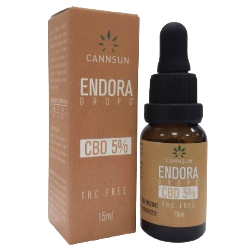 Cannsun Medhel Cannsun Endora Drops CBD 5% THC Free Σταγόνες για την Αντιμετώπιση Ημικρανιών με Έλαιο Κάνναβης 15ml
