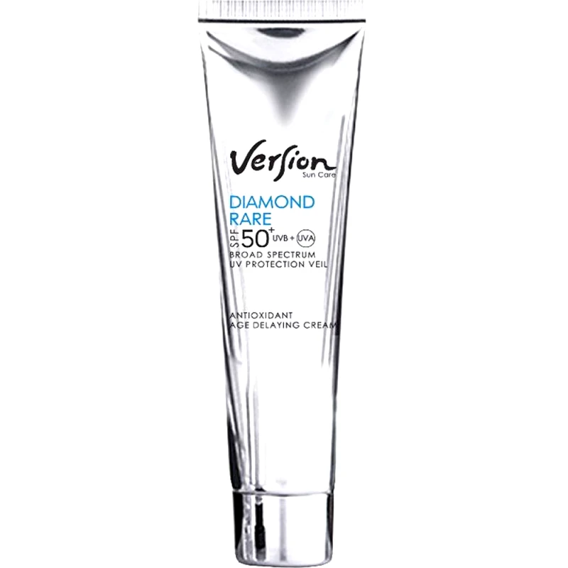 Version Version Suncare Diamond Rare Spf50+ Age Delaying Day Cream Αντηλιακή Κρέμα Προσώπου Πολύ Υψηλής Προστασίας με Πούδρα από Αληθινά Διαμάντια 60ml