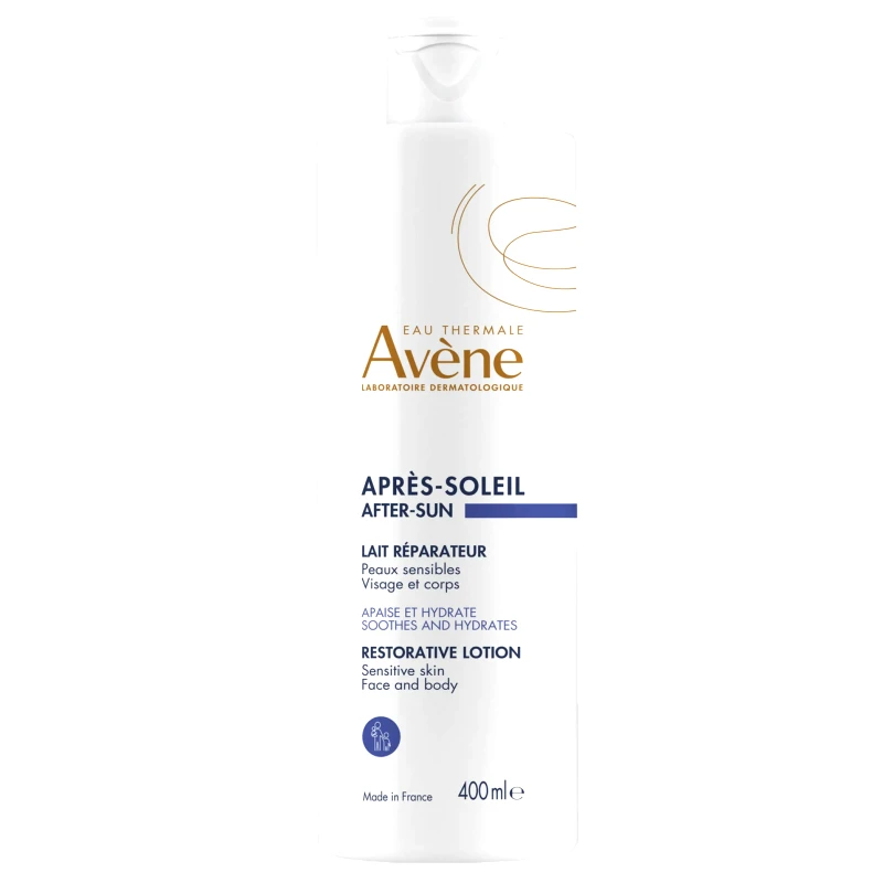 Avène Avene After Sun Restorative Lotion for Face & Body Καταπραϋντική, Ενυδατική Λοσιόν Προσώπου - Σώματος για Μετά την Έκθεση στον Ήλιο, Κατάλληλη για Ευαίσθητες Επιδερμίδες 400ml