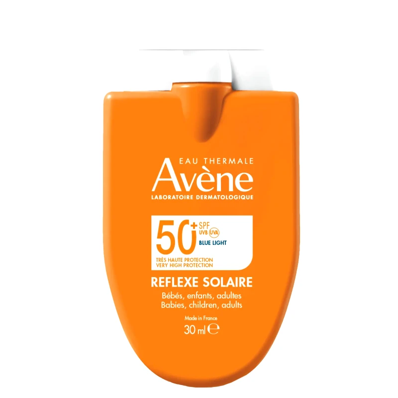 Avène Avene Reflexe Solaire Spf50+ Face & Body Fluid Λεπτόρρευστη Αντηλιακή Κρέμα Προσώπου, Σώματος Πολύ Υψηλής Προστασίας για την Ευαίσθητη Επιδερμίδα 30ml