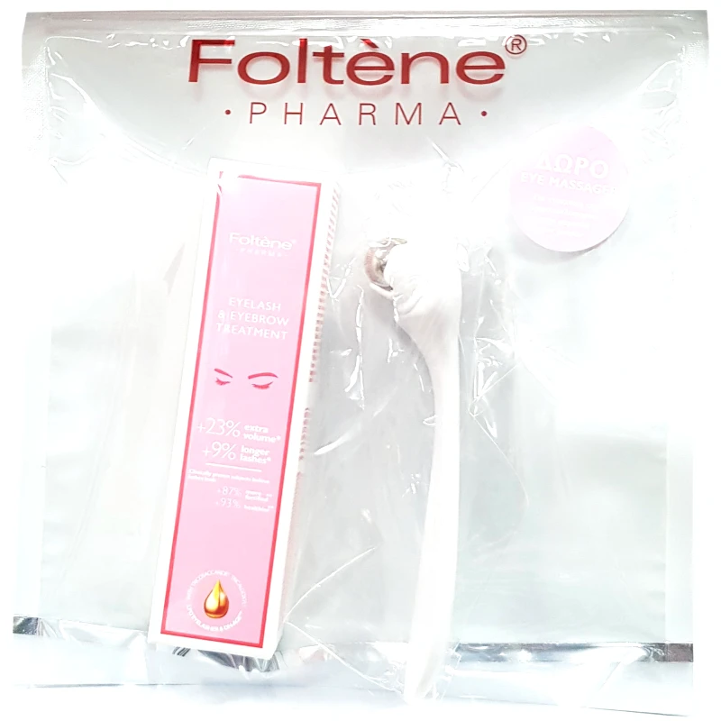 Foltene Pharma Foltène Pharma Eyelash & Eyebrow Treatment Αγωγή για Βλεφαρίδες Και Φρύδια 6.5ml & Δώρο Eye Massager