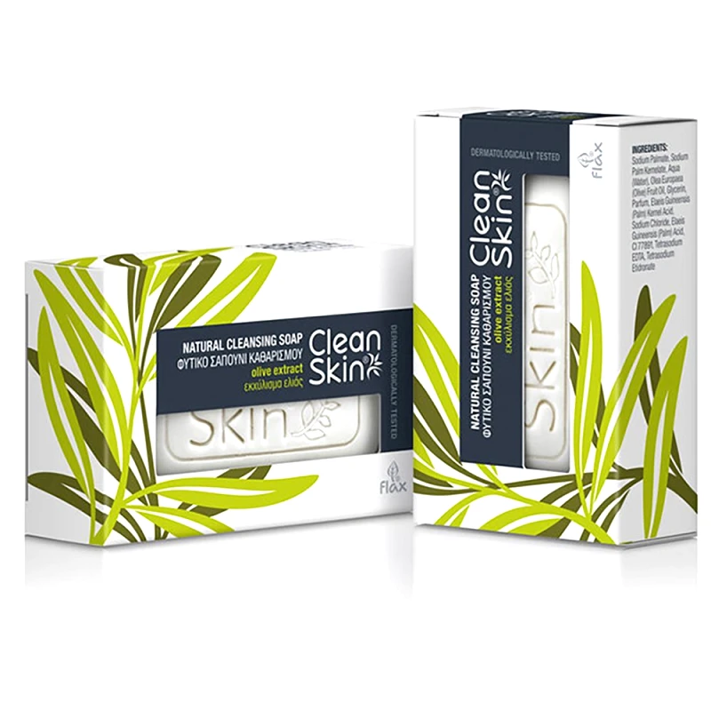Lifoplus CleanSkin Natural Cleansing Soap with Olive Extract Φυτικό Σαπούνι Προσώπου & Σώματος με Εκχύλισμα Ελιάς 100gr