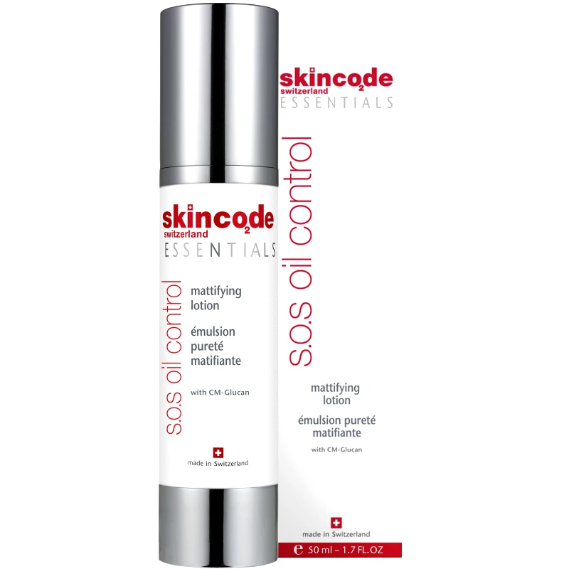 Skincode Essentials S.O.S.Oil Control Mattifying Lotion - Εξισορρόπησης Λιπαρότητας, Ματ Όψη, Ιδανική για Λιπαρή, Μεικτή ή με Τάση Ακμής Επιδερμίδα 50ml