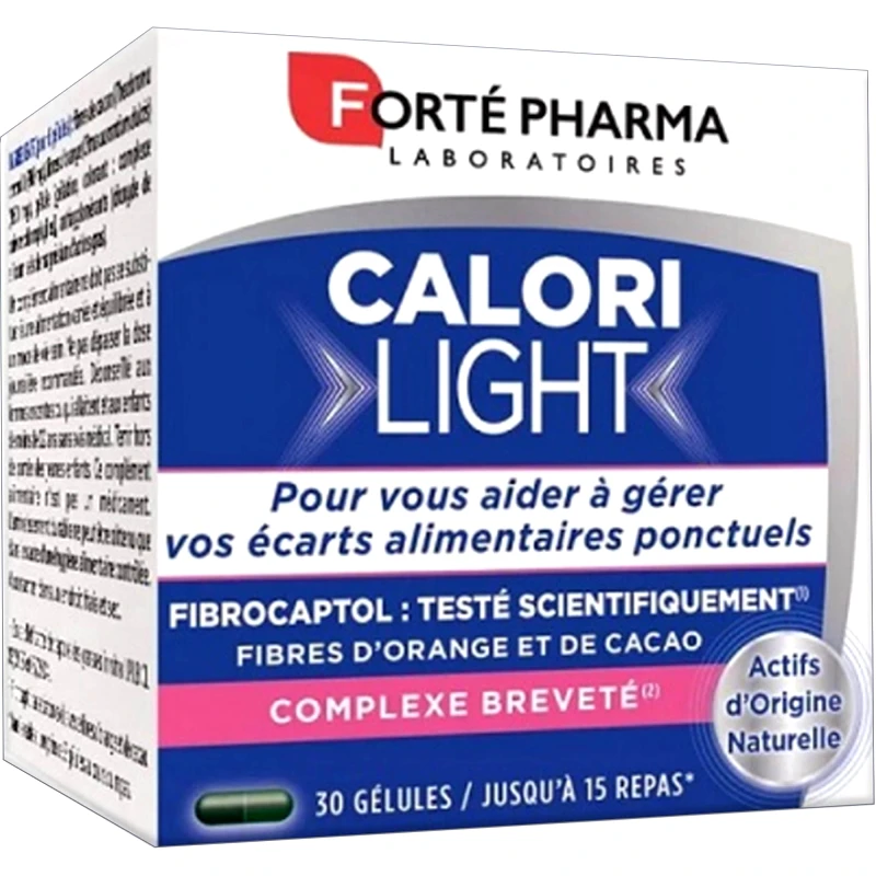 FORTE PHARMA Forte Pharma Calori Light Συμπλήρωμα Διατροφής Φυτικών Ινών για Βελτιστοποίηση της Απορρόφησης του Λίπους & Καλύτερη Διαχείριση Βάρους 30caps