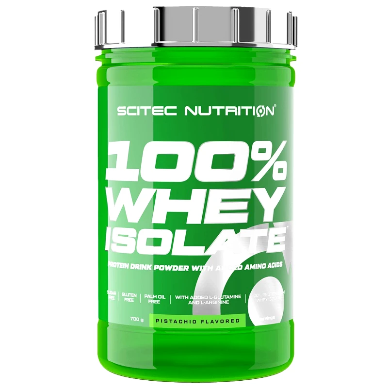 Scitec Nutrition Scitec Nutrition 100% Whey Isolate Protein Συμπλήρωμα Διατροφής με 100% Υδρολυμένη Πρωτεΐνη Ορού Γάλακτος & Προσθήκη Αμινοξέων 700g - Pistachio